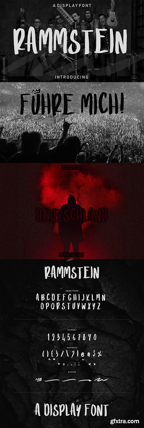 Rammstein Display Font