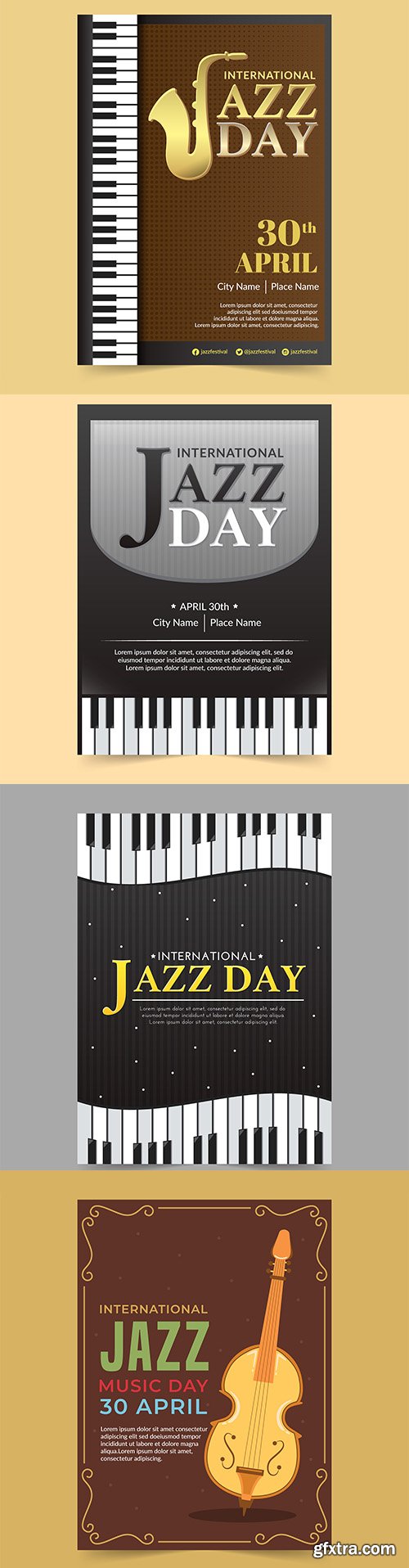 International Jazz Day Poster Template