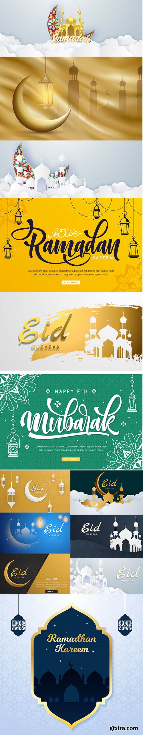 Happy Ramadan Kareem and Eid Murabak 2020 Background