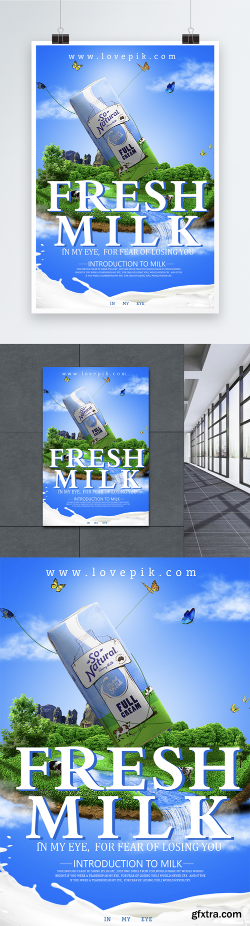 fresh milk poster