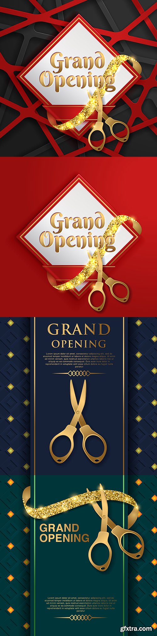 Grand Opening Vector Background 