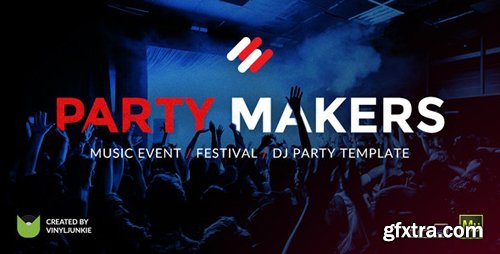 ThemeForest - Party Makers v1.0 - Music Event / Festival / DJ Responsive Muse Template - 20979493