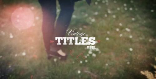 Videohive - Vintage Titles Reel