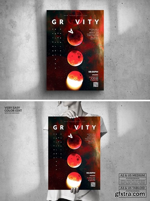 Gravity Science Conference - Big Poster Design