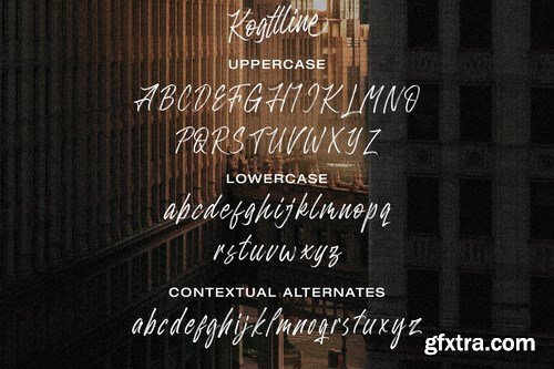 Kogttline Brush Font