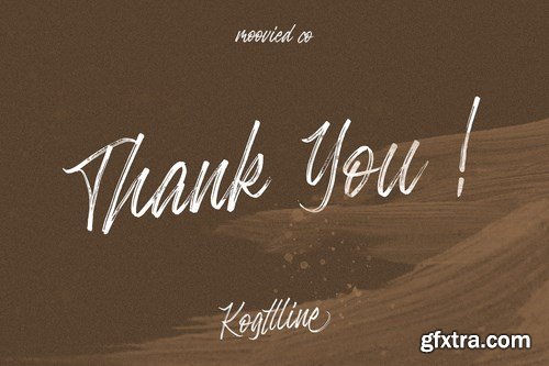 Kogttline Brush Font