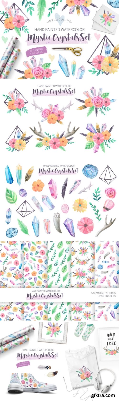 Watercolor Mystic Crystals Set 3515003