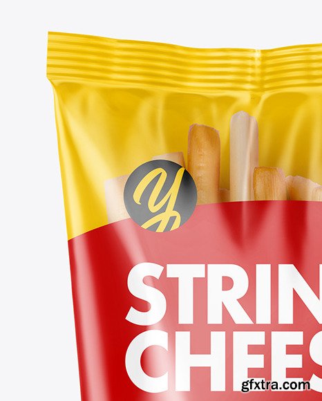 Plastic Bag With String Cheese Sticks Mockup 56544