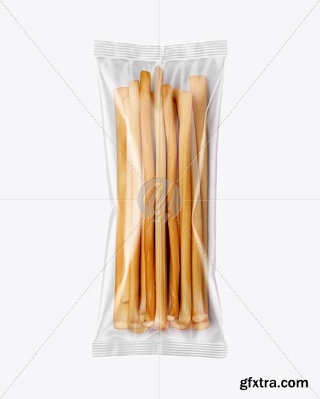 Plastic Bag With String Cheese Sticks Mockup 56544