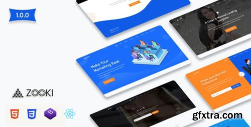 ThemeForest - Zooki v1.0.0 - ReactJs Landing Page Template - 25955451