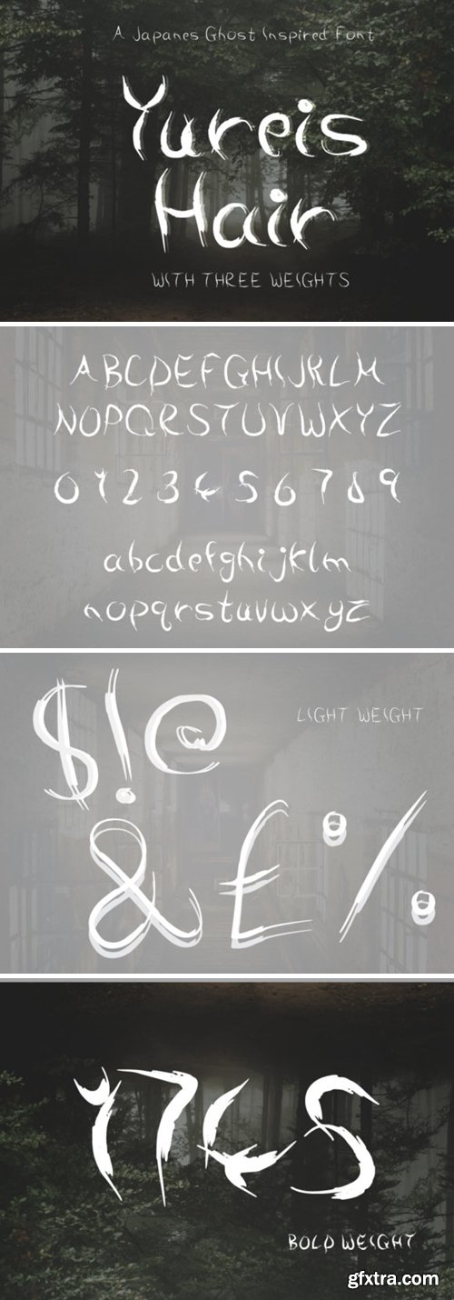 Yūrei\'s Hair Font