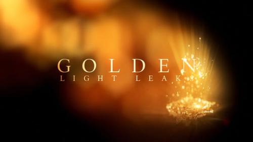 Videohive - Golden Light Leaks