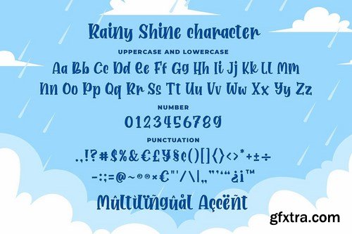 Rainy Shine - Unique Bouncy Font