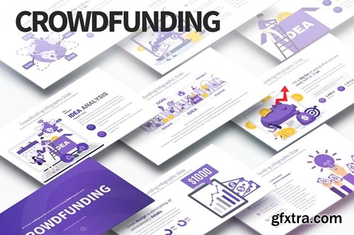 Crowdfunding - PowerPoint Infographics Slides