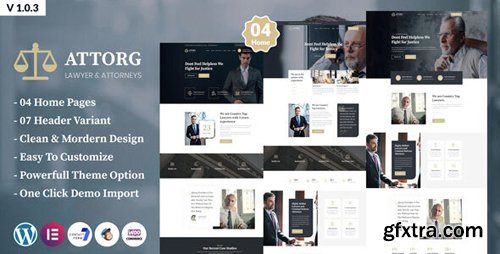 ThemeForest - Attorg v1.0.3 - Attorney & Lawyer WordPress Theme - 25354470