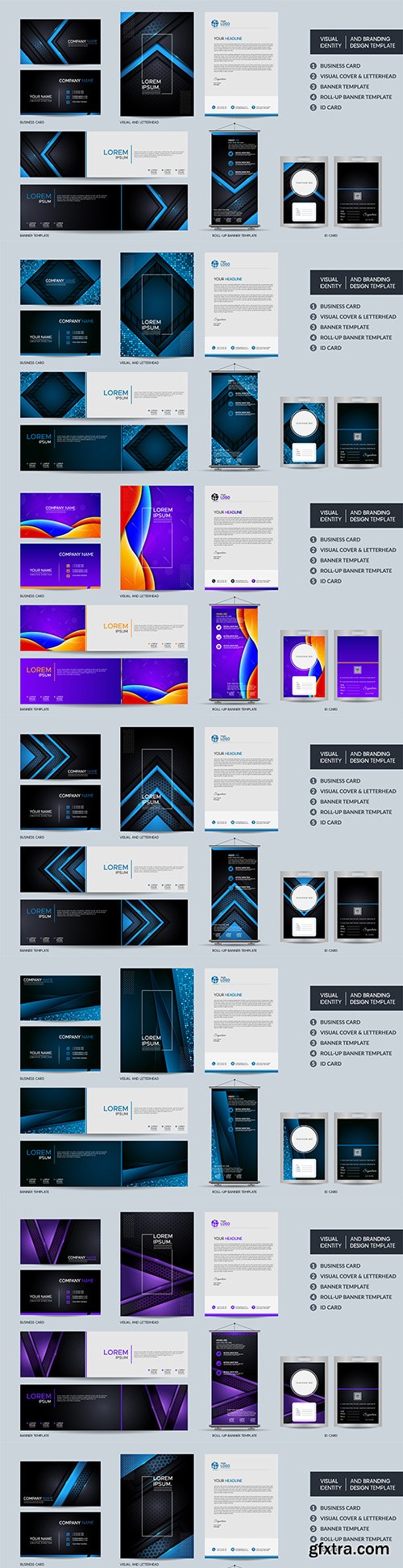 Modern stationery and visual style template
