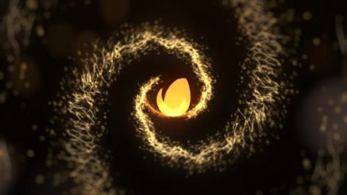 Videohive - Golden Particles Intro