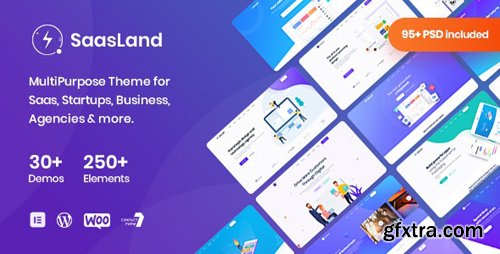 ThemeForest - Saasland v3.0.1 - MultiPurpose WordPress Theme for Startup Business - 23362980 - NULLED