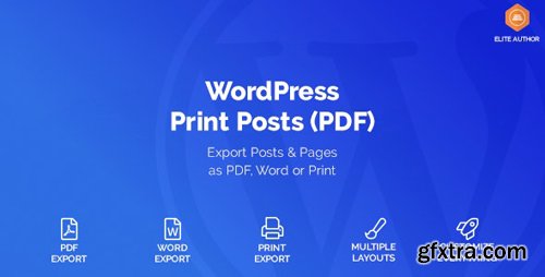 CodeCanyon - WordPress Print Posts & Pages (PDF) v1.3.0 - 20234379