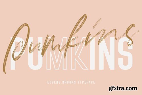 Lovers Brooks SVG Brush Font Free Sans