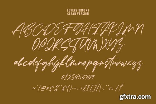 Lovers Brooks SVG Brush Font Free Sans