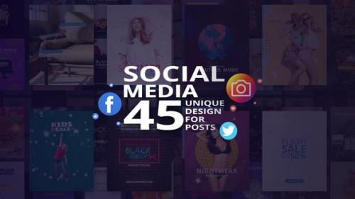 Videohive - Social Media - 45 Unique Design for Posts