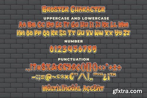 Broster - a Graffiti Font