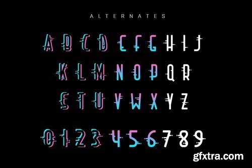 Airon stereo effect font