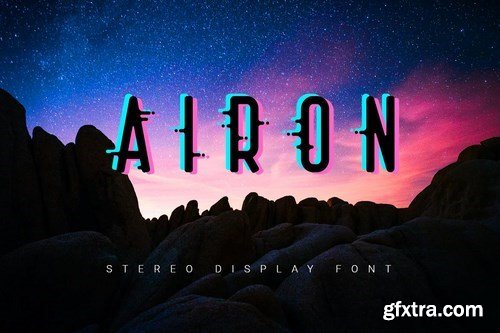 Airon stereo effect font