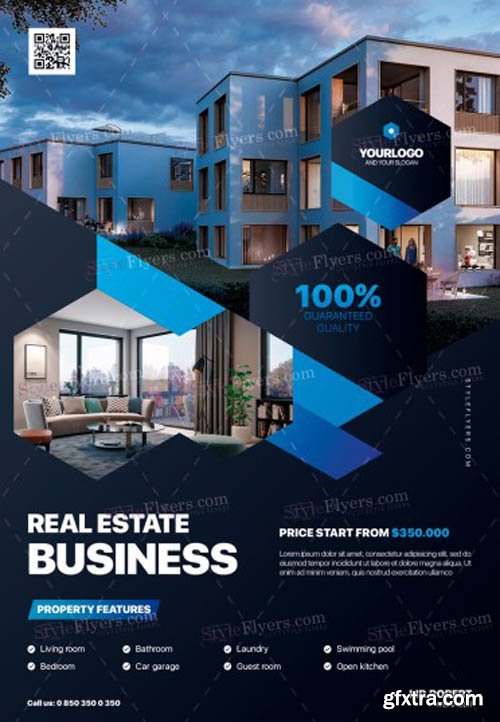 Real Estate Business V1502 2020 PSD Flyer Template