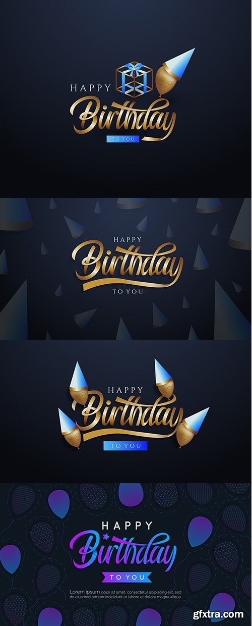 Birthday Background Set