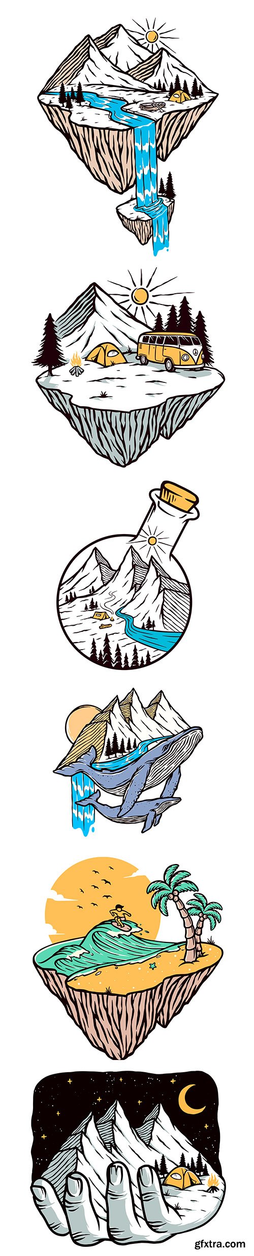 Adventure Camping Illustration