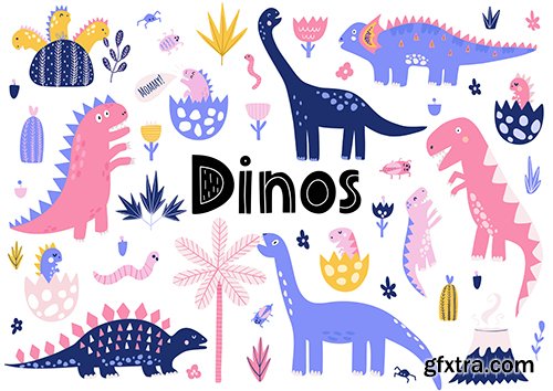 Cute Dinosaurs Collection 