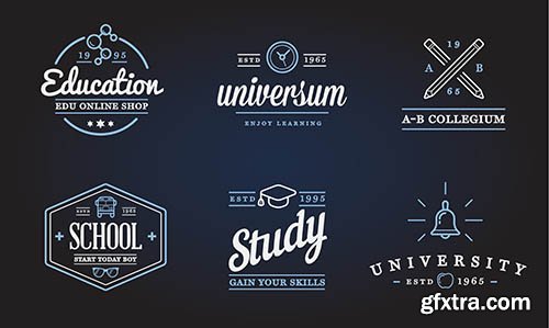 Set of Education Logo Illustration