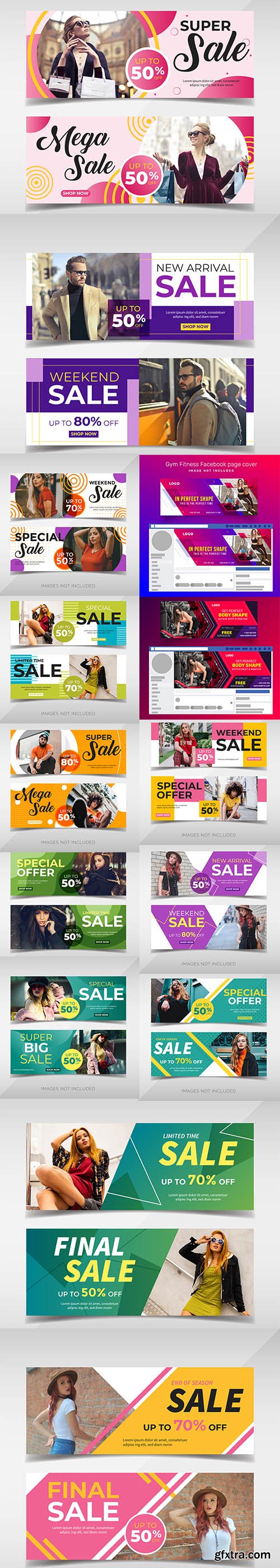 Fashion Special Sale Banner Template Set