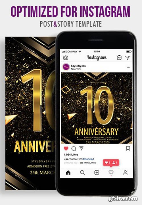 Anniversary V1203 2020 Instagram Story and Banner Template