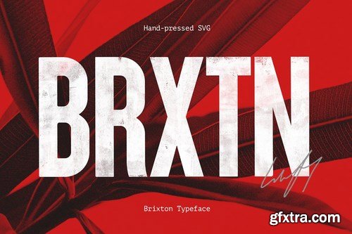 CM - Brixton SVG - Handprinted Typefamily 4664189