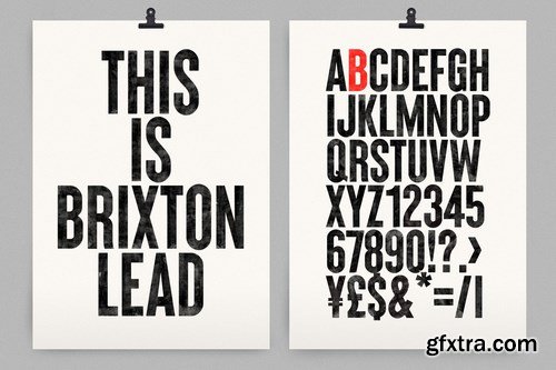 CM - Brixton SVG - Handprinted Typefamily 4664189