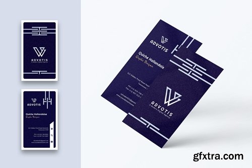 Designer Business Card Template-Vertical