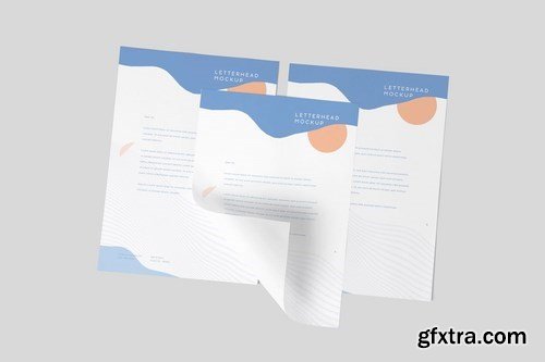 A4 Vertical Letterhead Mockups