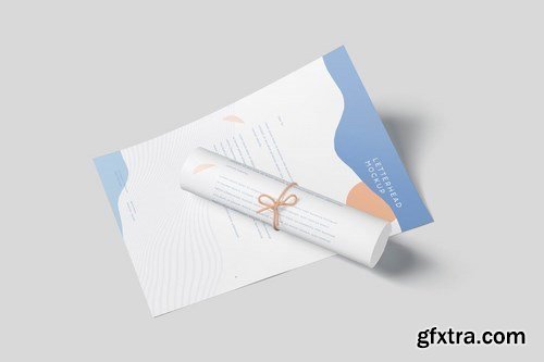 A4 Vertical Letterhead Mockups