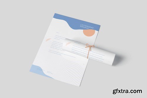 A4 Vertical Letterhead Mockups