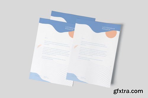 A4 Vertical Letterhead Mockups