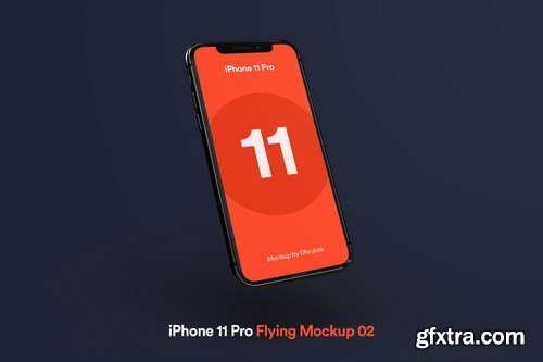 iPhone 11 Pro - Flying Mockup 02