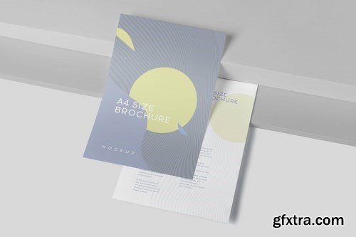 One Page A4 Portrait Brochure Mockups