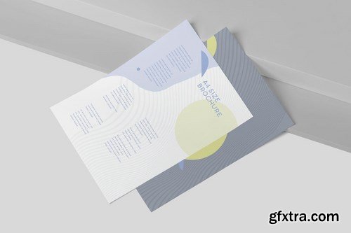 One Page A4 Portrait Brochure Mockups