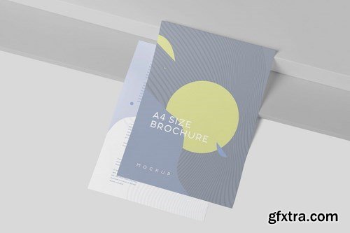 One Page A4 Portrait Brochure Mockups