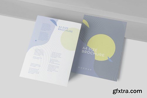 One Page A4 Portrait Brochure Mockups