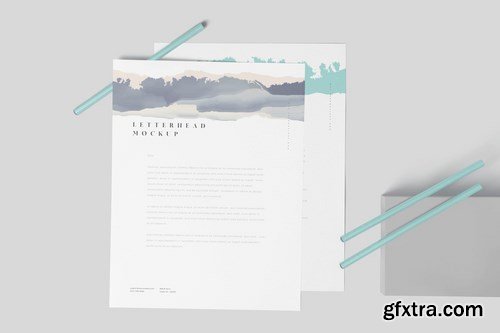 US Letter Size Letterhead Mock-ups