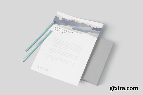 US Letter Size Letterhead Mock-ups